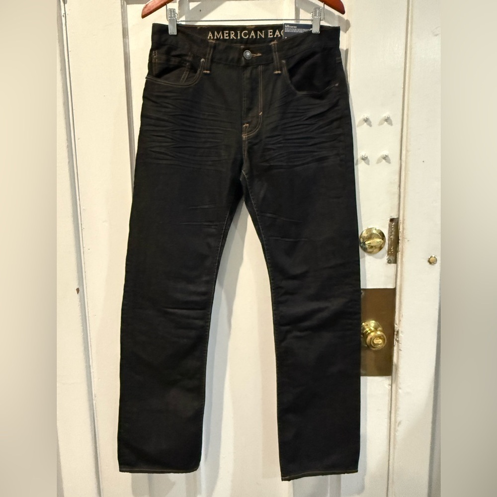 American Eagle Outfitters Men's Black Slim Jeans